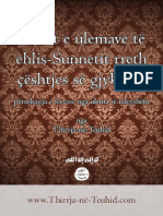 Fetvat e Ulemave Të Ehlis-Sunnetit Rreth Çështjes Së Gjykimit PDF