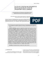 Ao Caracterizacao Do Consumo Suplementos Nutricionais