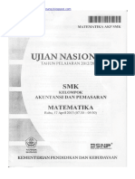 Naskah Soal UN Matematika SMK 2013 Akuntansi Dan Pemasaran Paket 1 PDF