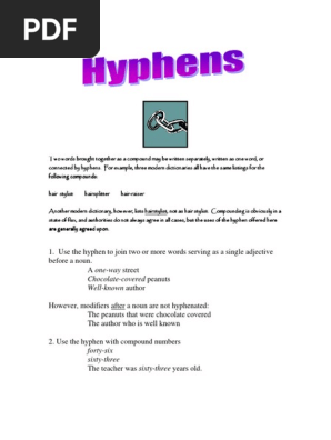 Compound And Hyphenated Compound Words Education Com