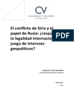 El Conflicto de Siria y El Papel de Rusia