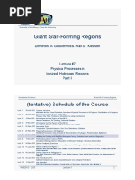 Giant HII Regions Lecture07 Handouts
