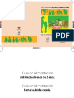 Guia alimentaciòn Del Niño 0-6 Años