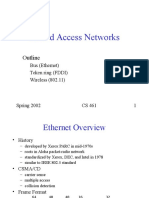 Shared Access Networks: Outline