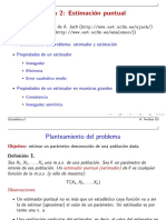 Tema 2 Estimacion Puntual PDF