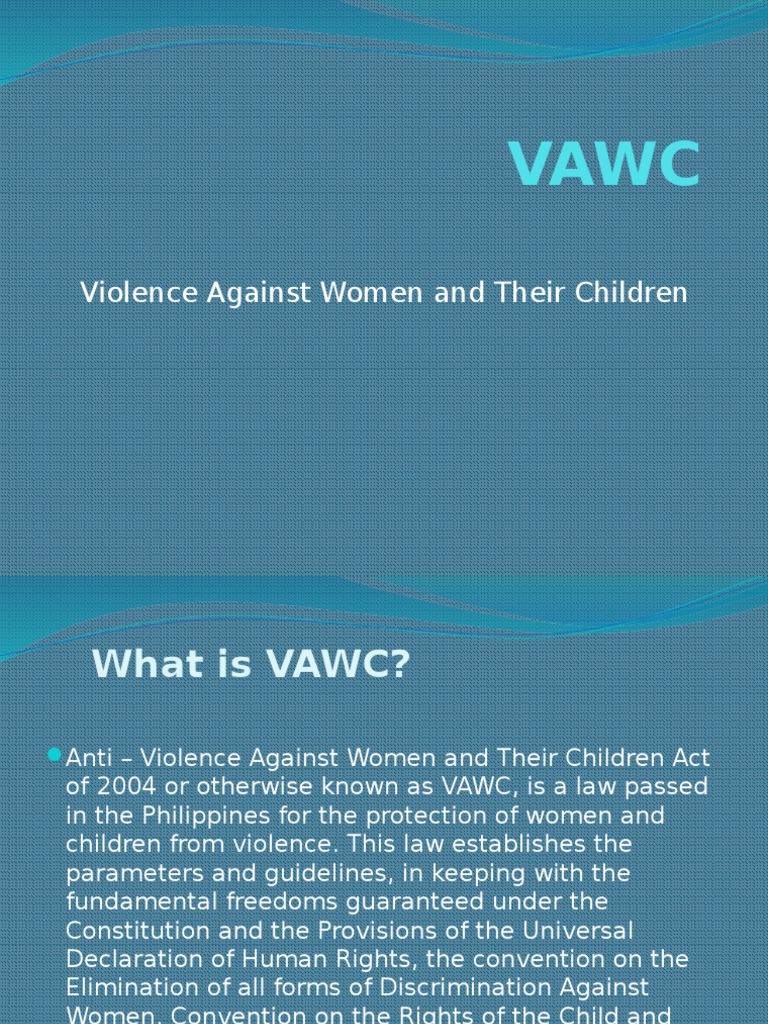 Vawc report pdf violence violence against women