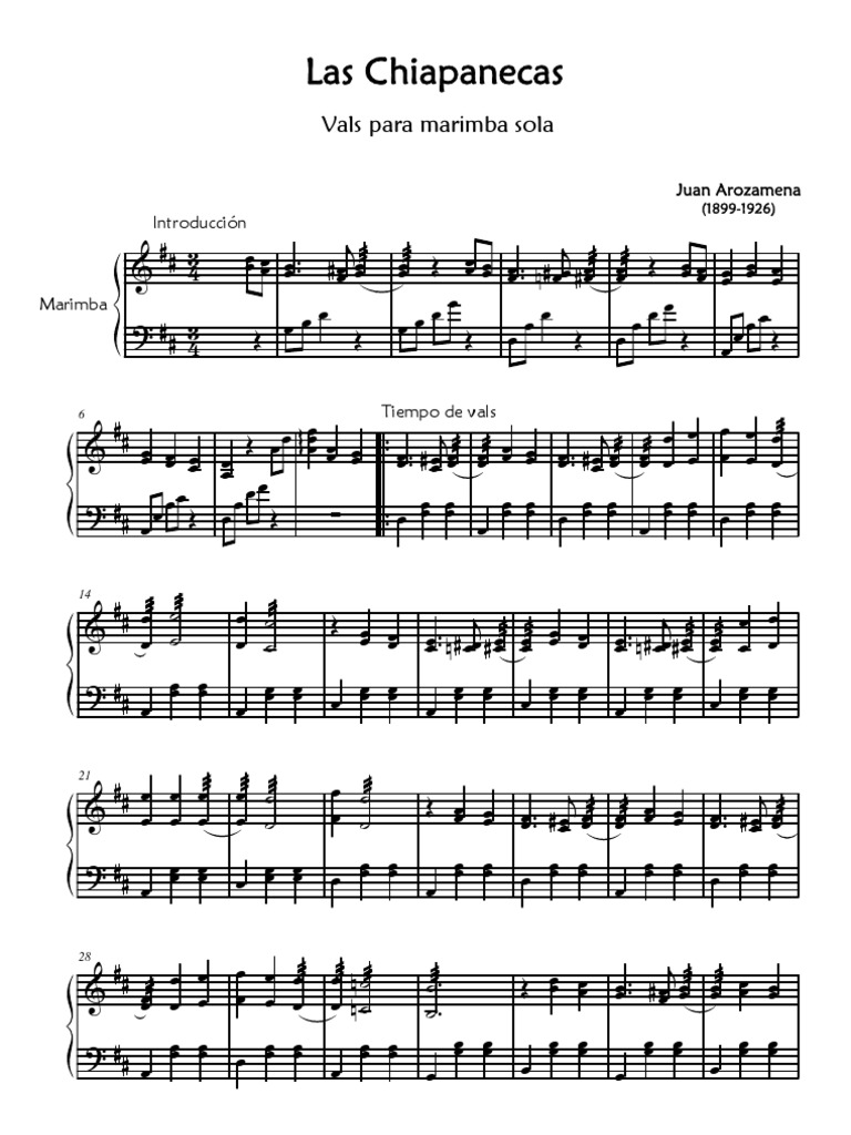 Marimba Arozamena Las Chiapanecas