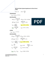 Mathcad - IEEE Test Feeder Eq. Z For SC Studies PDF