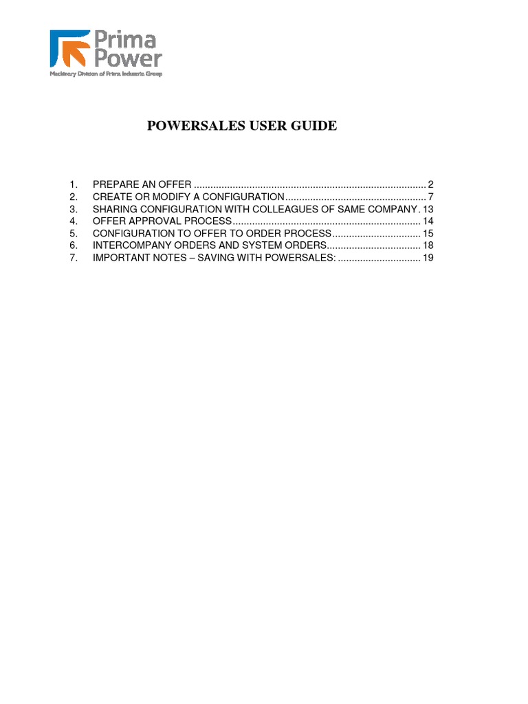 Powersales User Guide Overview | PDF | Salesforce.Com | Email