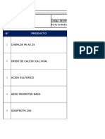 Registro de Hojas Msds - Lab Metalurgico Rev