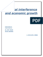 Political Interference and Economic Growth Assignment