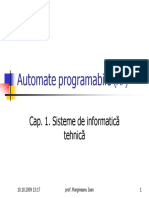 Cursul 1 Sisteme de Informatica Tehnica