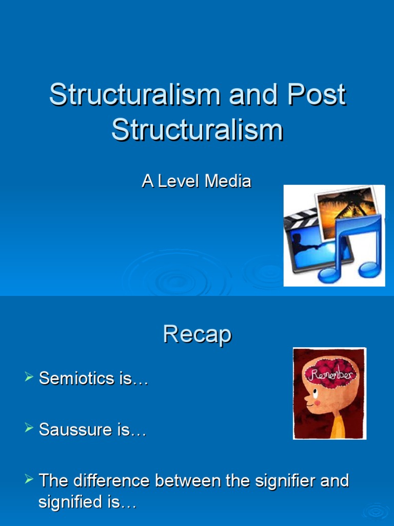 Structuralism and Post Structuralism Deconstruction Narrative