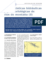 Caracteristicas Hidraulicas y Geomorfologicas de Rios de Montaña