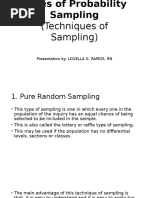 Types of Probability Sampling