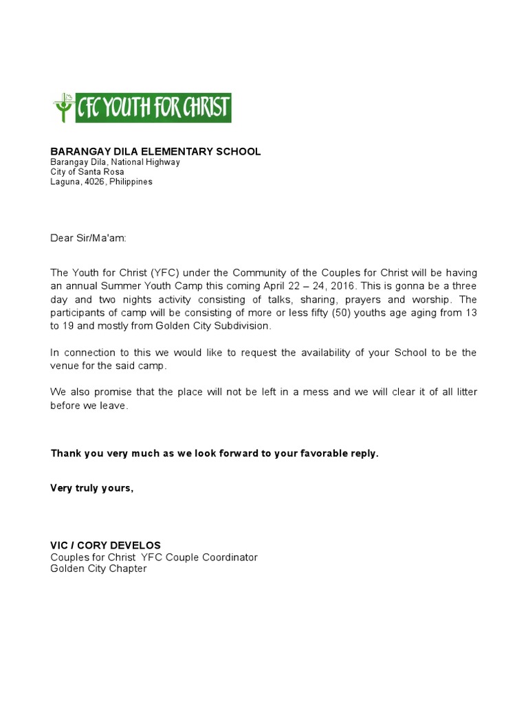 Request Letter | PDF