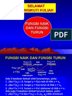 Fungsi Naik Dan Turunan