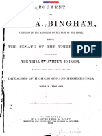 Argument of John A Bingham 1868