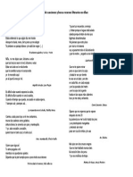 Analiza La Métrica de Las Siguientes Letras de Canciones y Busca Recursos Literarios en Ellas