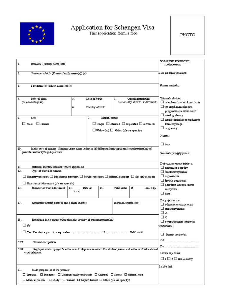 poland tourist visa checklist