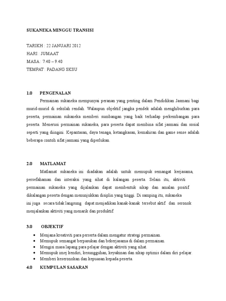 Sukaneka Tahun 1 Pdf