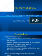 Kuliah Pakar Tes Faal Ginjal