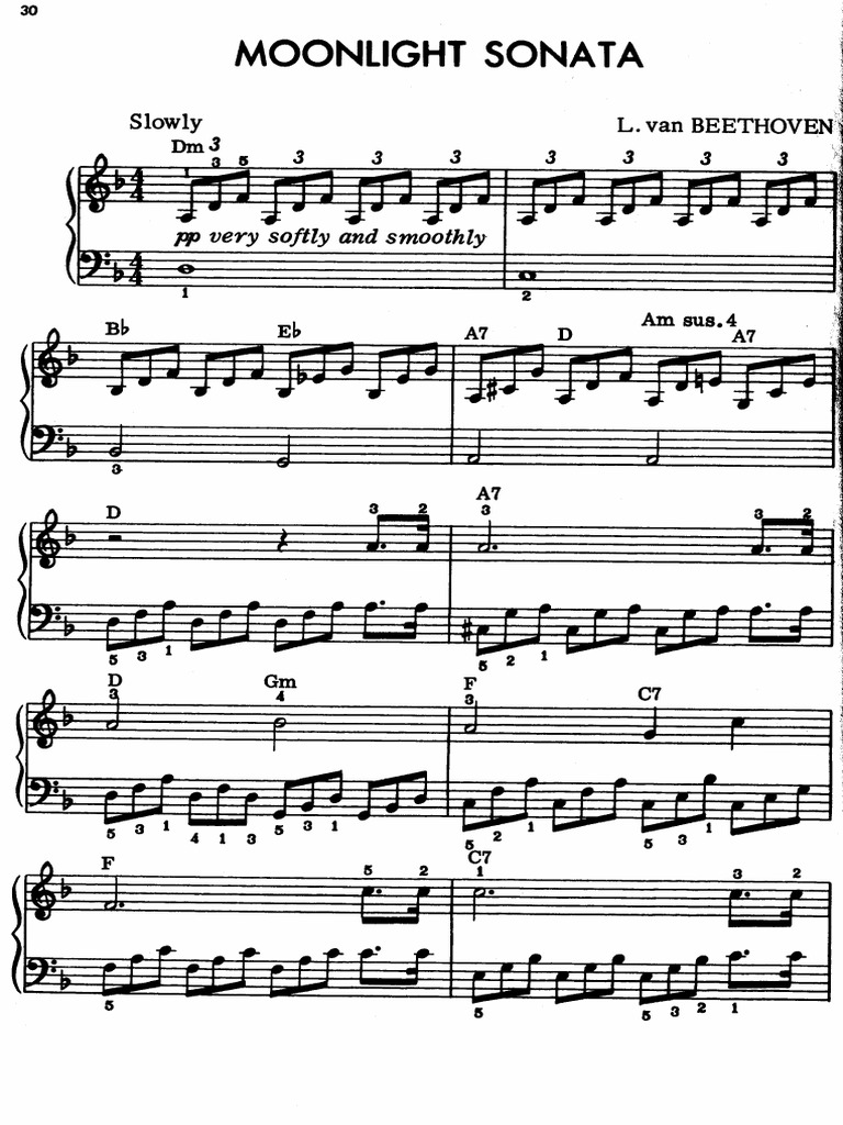 Beethoven Al Chiaro Di Luna (Mclean) (Pf1)