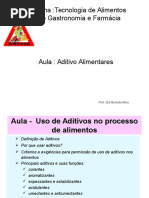 BROMATOLOGIA - ADITIVOS