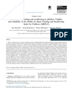 Evaluacion de screening para disfagia en niños