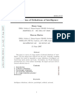 Definitions of Intelligence PDF