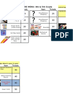 Pbis Menu 4thand5th Only