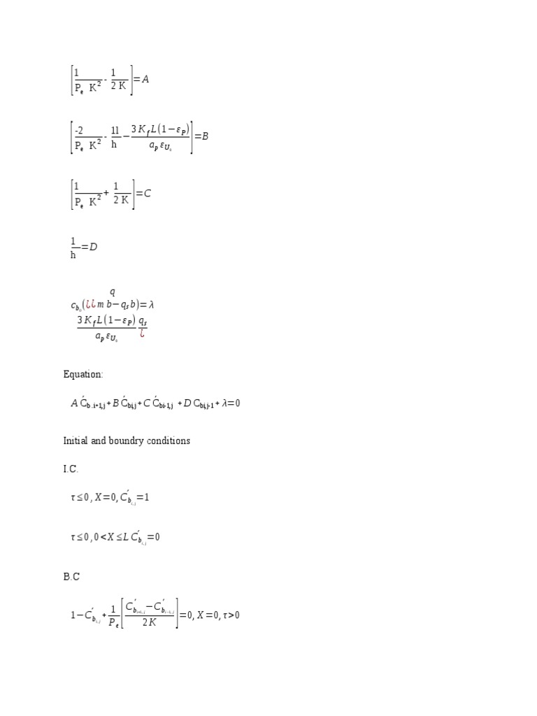 Mathematical Model for Diffusion Equations | PDF