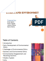 Ethics and Environmet