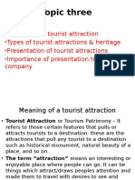 Presentation of Tourist Attractions