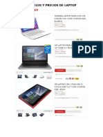 Modelos y Precios de Laptop