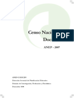 2008dic - Censo Nacional Docente - Anep 2007