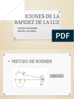 Mediciones de La Rapidez de La Luz