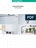 Hansgrohe Tabela de Preços 2016