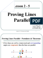 Lesson 2 - 5: Proving Lines Parallel