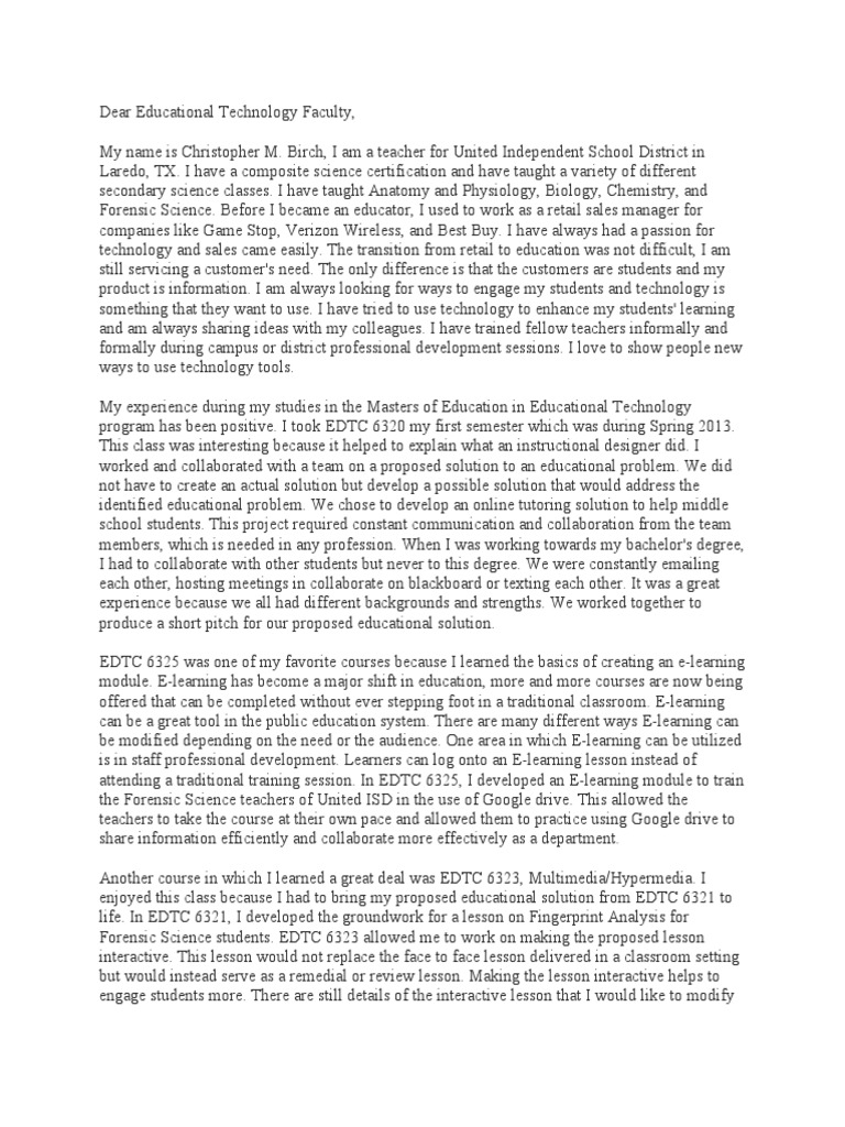 Reflective writing examples image