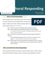 Choral Responding Strategy