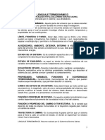 Glosario de Termodinámica PDF