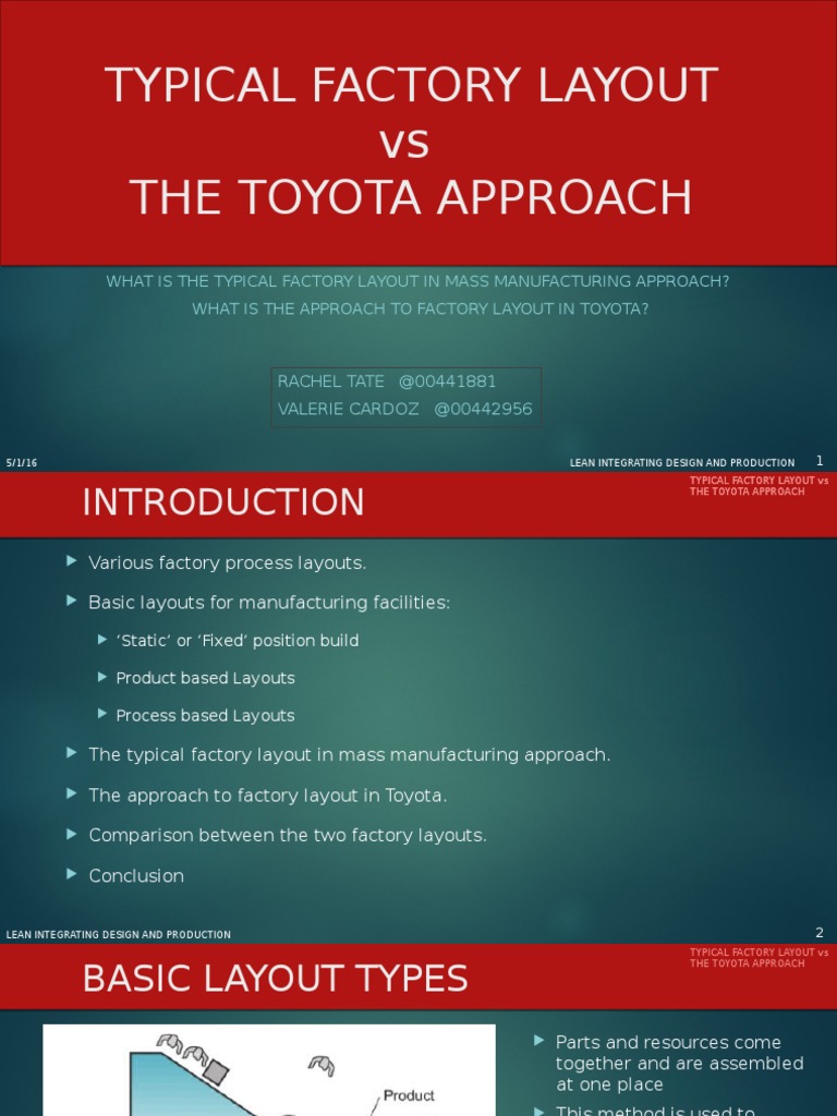 Toyota vs. Typical Factory Layouts | PDF | Factory | Lean Manufacturing