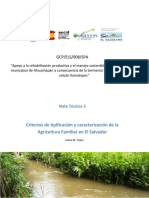 Clasificacion de La Agricultura en El Salvador