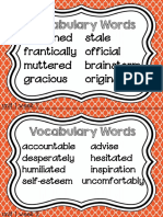 Vocabulary Words 4th Grade
