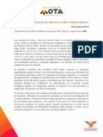 Boletín - Antonio Mota Festeja Día Del Niño en La Loma y Parque Hidalgo