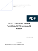 Proyecto de Misión para La Parroquia Santa Bárbara de Mérida