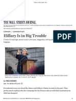 Hillary Is in Big Trouble - WSJ