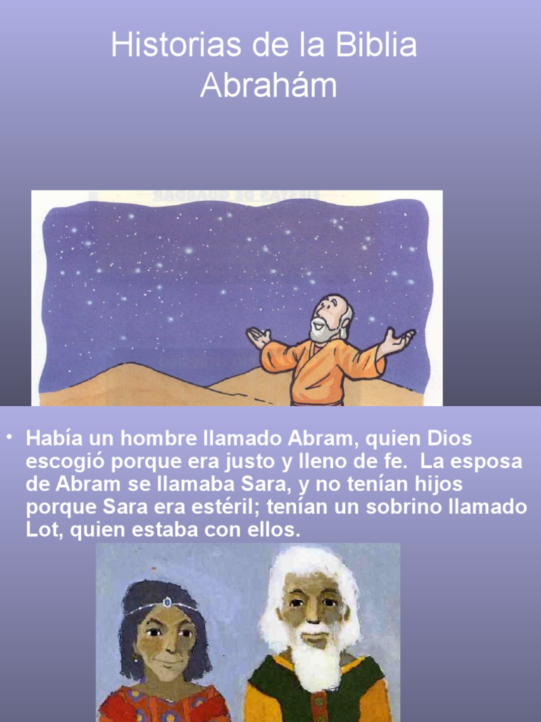 La historia de Abraham y Sara | PDF | Abrahán | Sarah