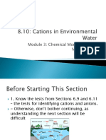 Cations in Environmental Water